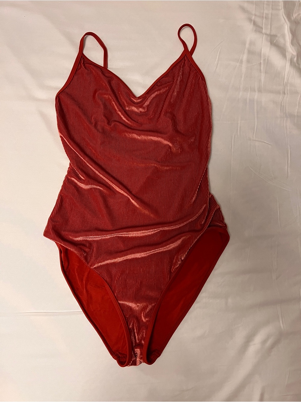 Onia velvety ribbed one-piece swimsuit